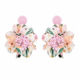 Statement Oorbellen Bloem Pastel Ibiza