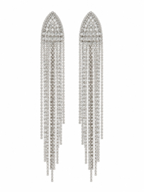 Statement Oorbellen Chandelier Zilverkleurig
