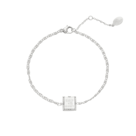 Armband Zilver Square Quote