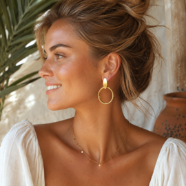 Oorbellen cirkel romantic
