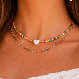 Kralenketting Hart & Bedel Ketting Set