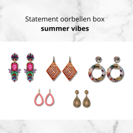 Statement oorbellen box summer vibes