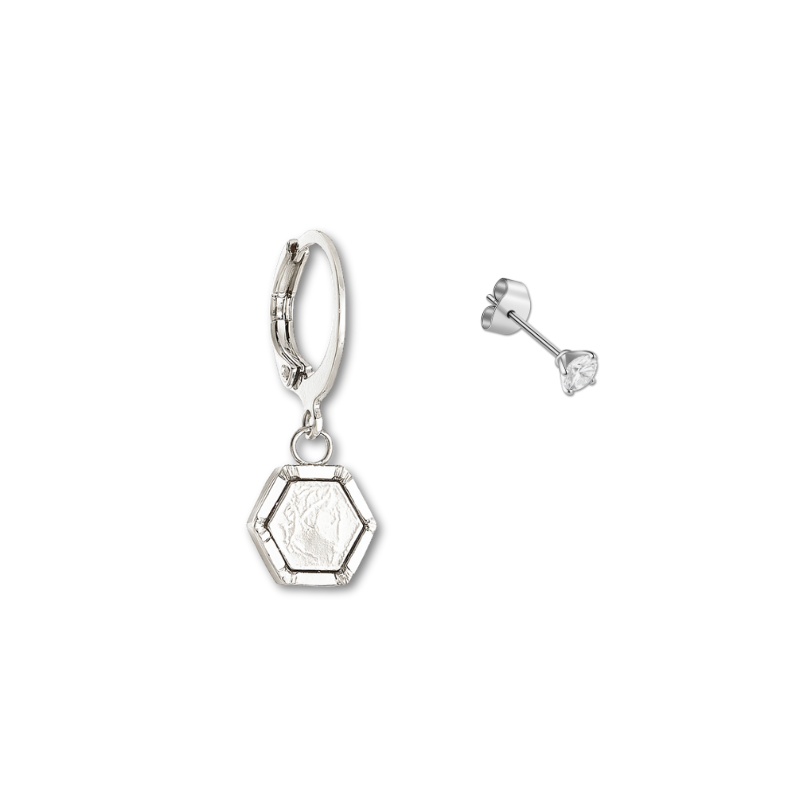Earparty Hexagon & Strass
