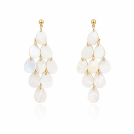 Clip oorbellen parelmoer