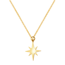 Gouden Ketting met bedel Star