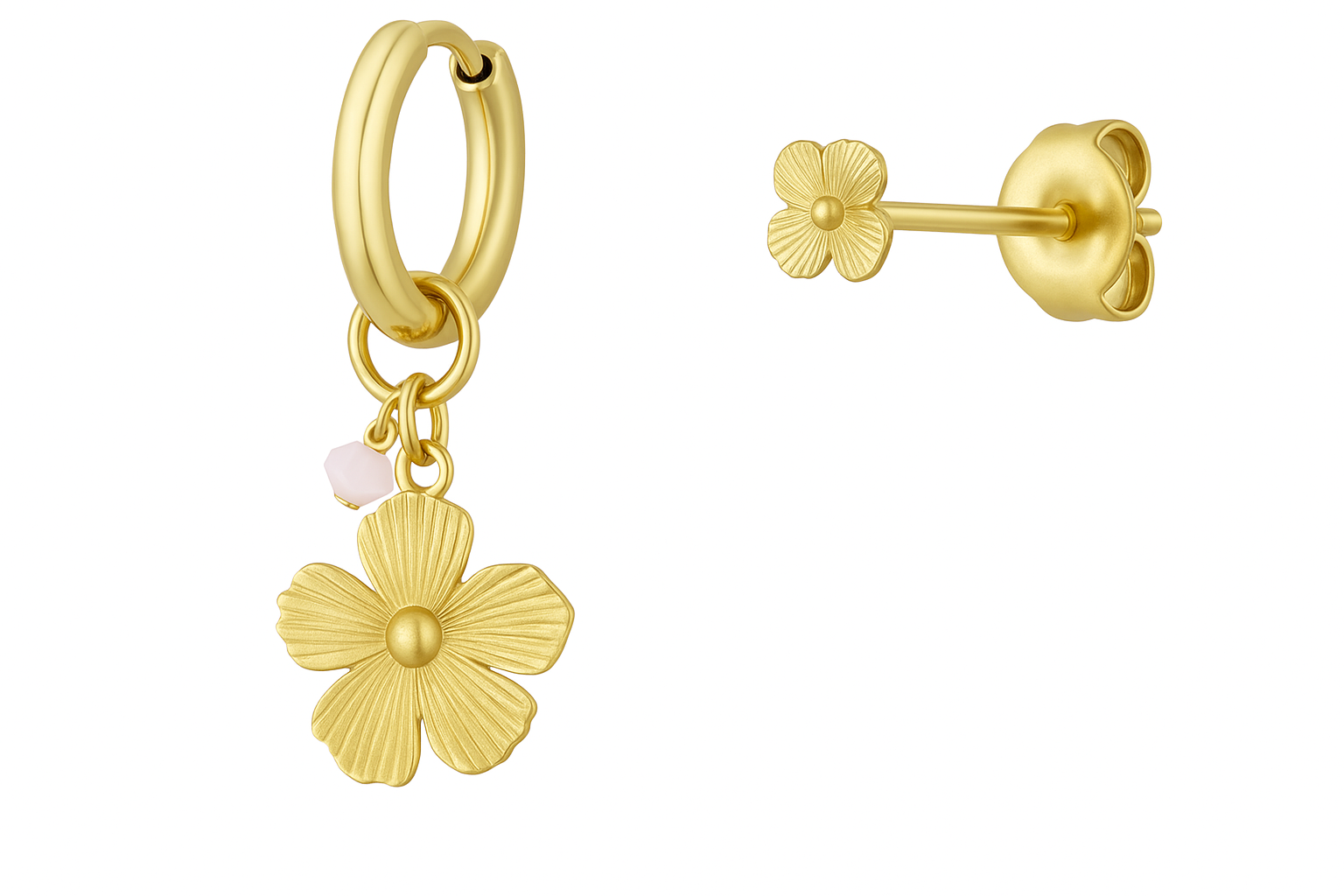 Earparty Goudkleurig bloemen