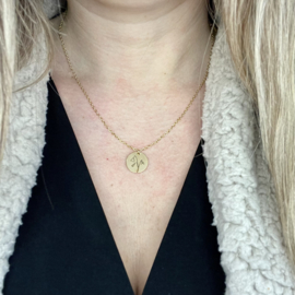 Geboortebloem ketting Januari Goud