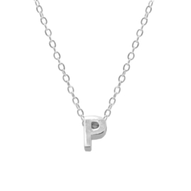 Zilveren Ketting Letter P