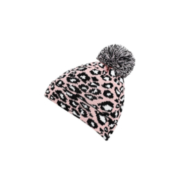 Beanie Luipaardprint Roze