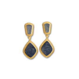 Clip oorbellen classic blue
