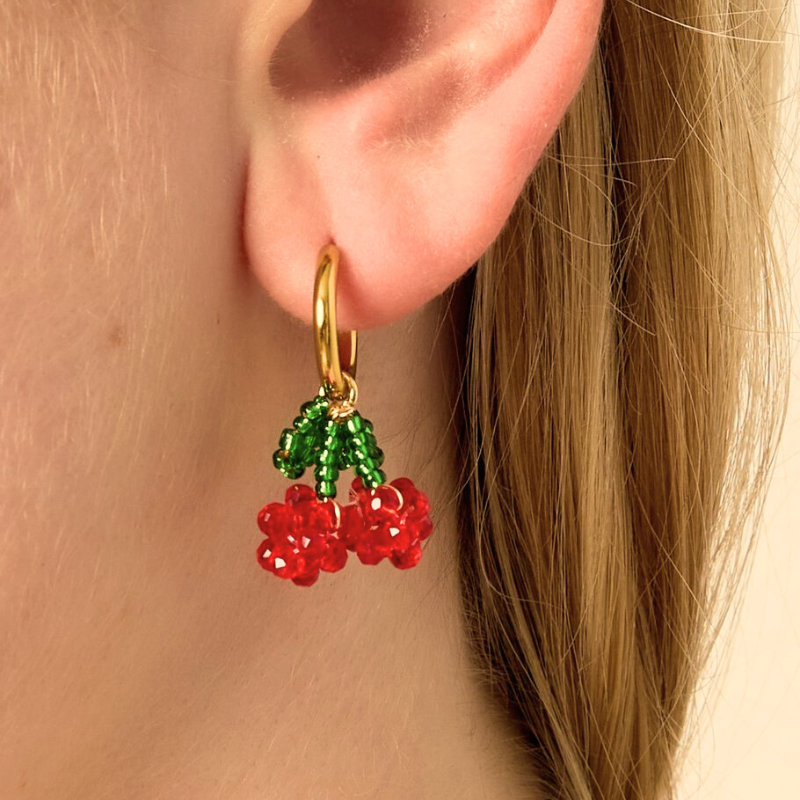 Oorbellen Cherry on top
