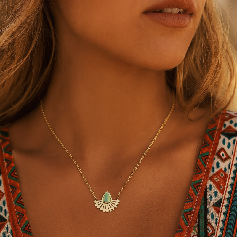 Ketting met bedel Etnic Green