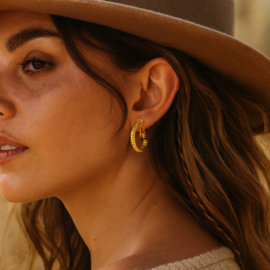 Clip oorbellen retro ring