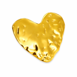 Verstelbare Ring Hartvorm Structuur RVS