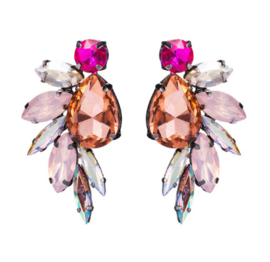 Statement Oorbellen Pink Butterfly