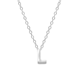 Zilveren Ketting Letter L