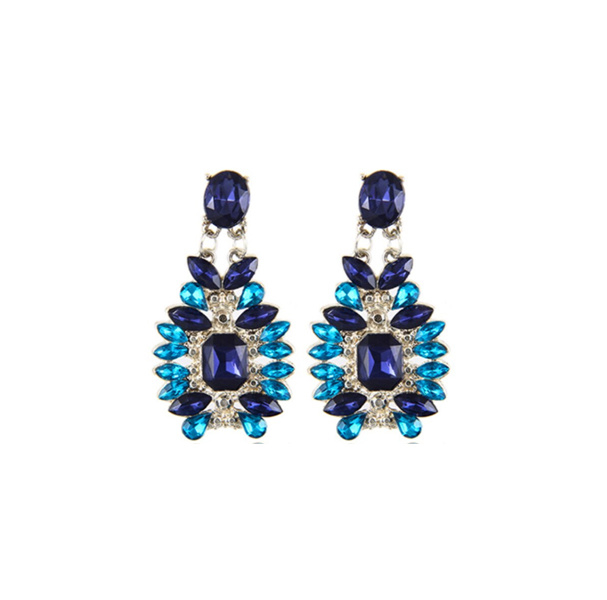Statement Earrings Blauw Chique
