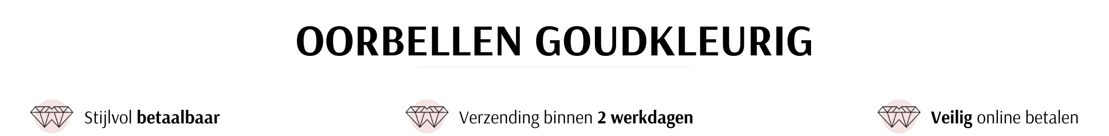 Oorbellen goudkleurig