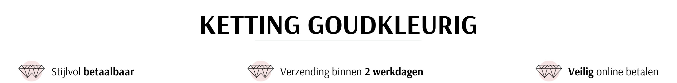 Ketting goudkleurig