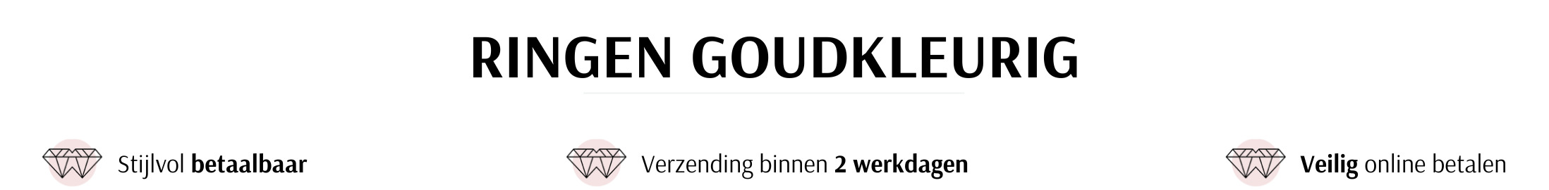 Ringen goudkleurig