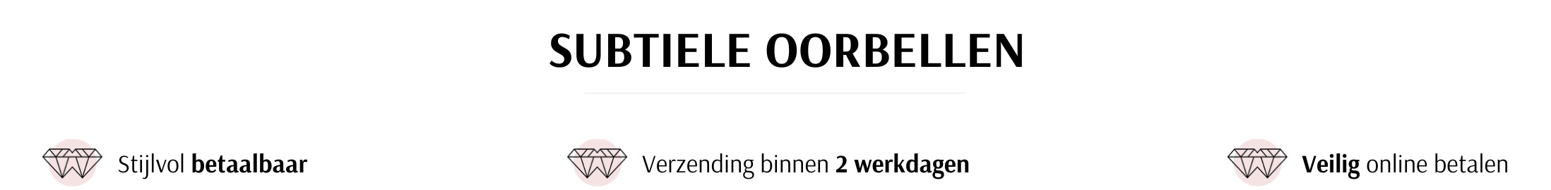 Subtiele oorbellen