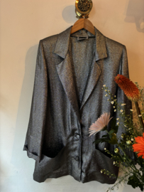 Vintage 90s silver Glitter Blazer