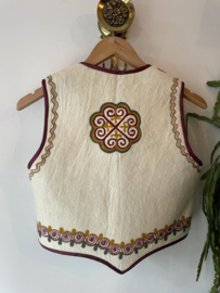 Vintage embroidered kids waistcoat