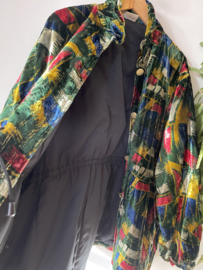 Vintage Green velvet parka jacket