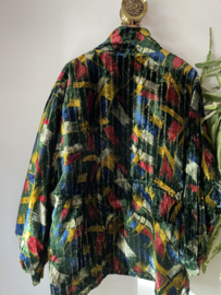 Vintage Green velvet parka jacket