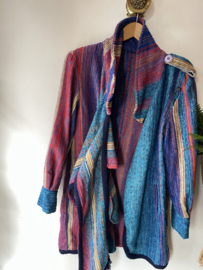 Vintage Rainbow Vest met sjaal