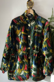Vintage Green velvet parka jacket