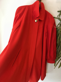 Vintage 1980s Red wool ESCADA coat