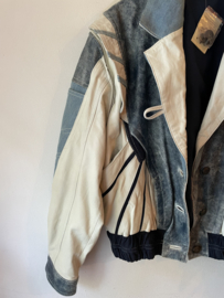 Vintage 1980s Leather Denim suède jacket/bodywarmer