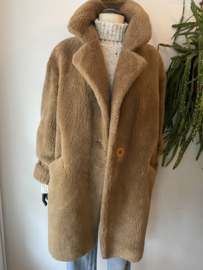 Vintage 80s wool teddy coat