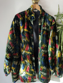 Vintage Green velvet parka jacket