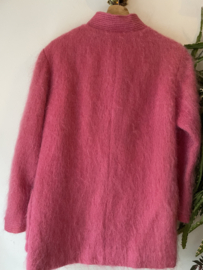 Vintage pink mohair wool Andrew Stewart coat