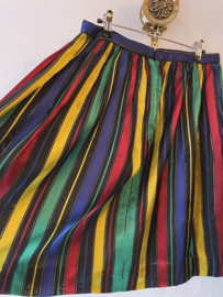 Vintage 80s color stripe skirt