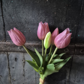 Kunsttulpen bosje roze (klein)