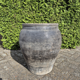 Claypot India grijs / kleipot XL