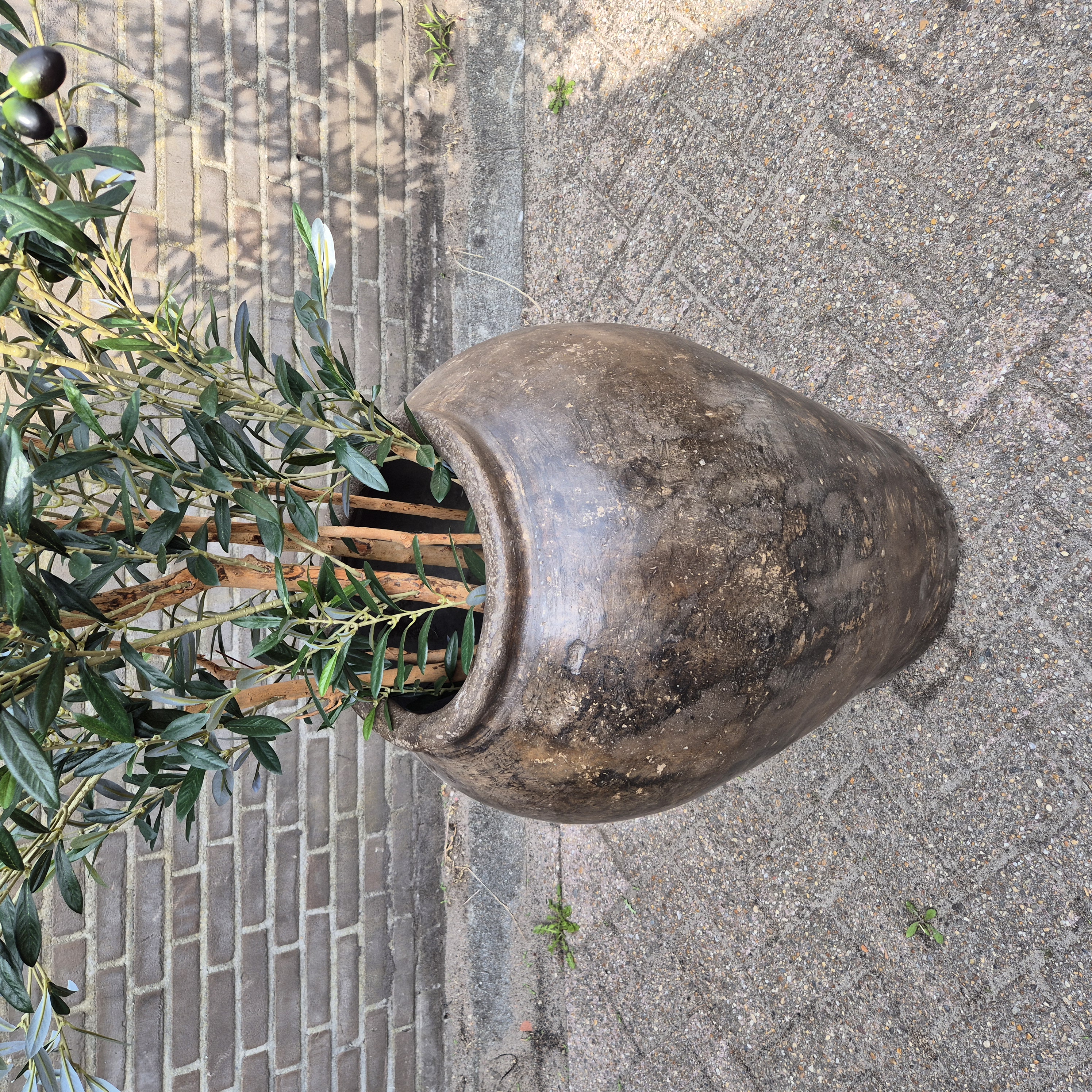 Claypot India bruin / kleipot XL