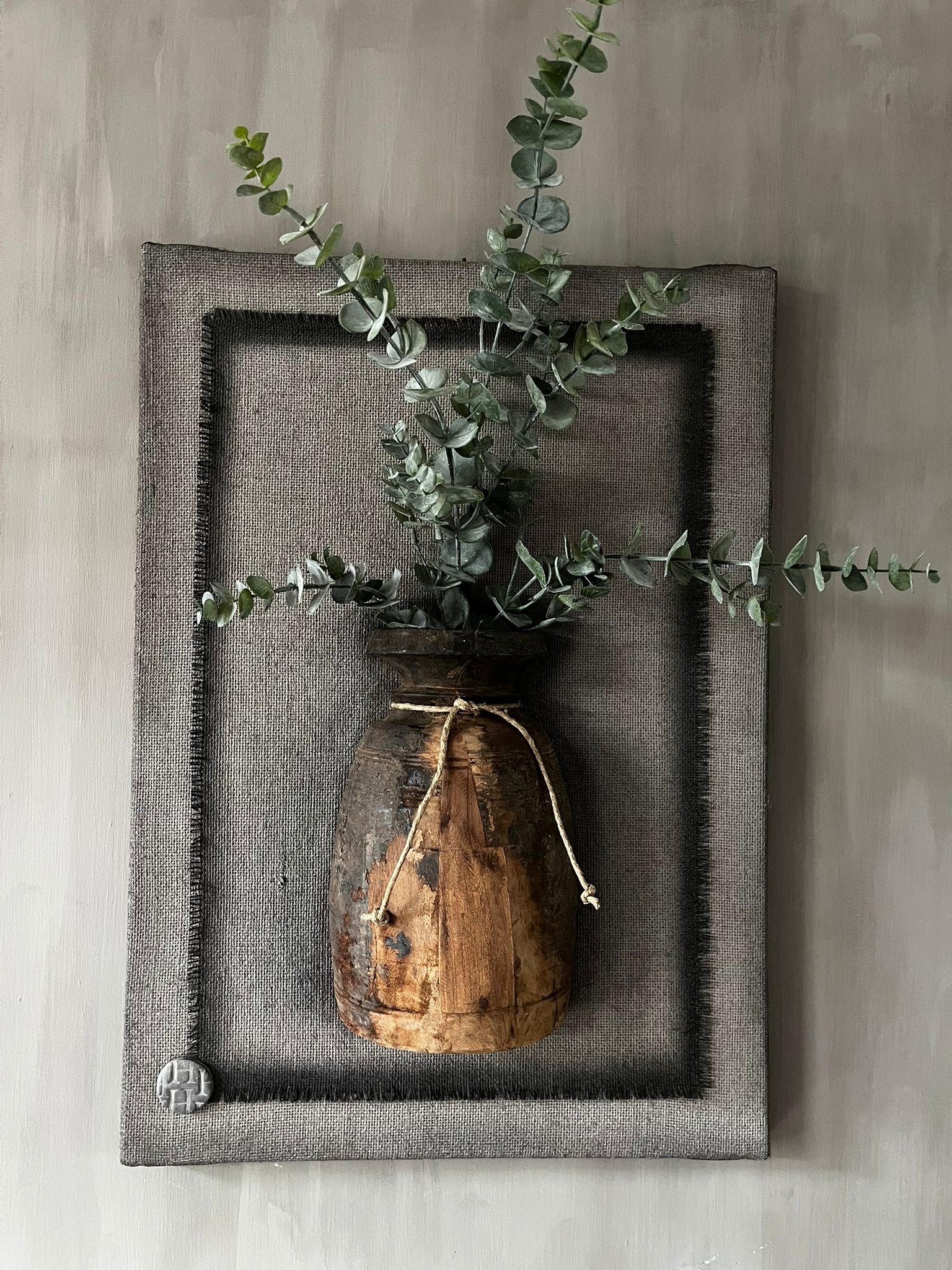 Kalkdoek met nepalpot 80x60