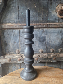 Houten kandelaar black 1