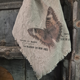 Shabby doek Vlinder (gekleurd)