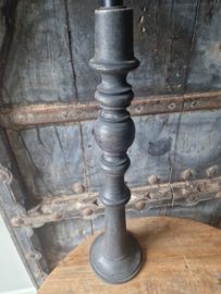 Houten kandelaar black 3