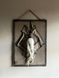 Kalkdoek met woltoef 70x50