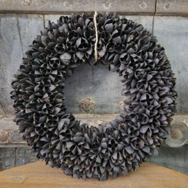 Bakuli krans zwart 30cm