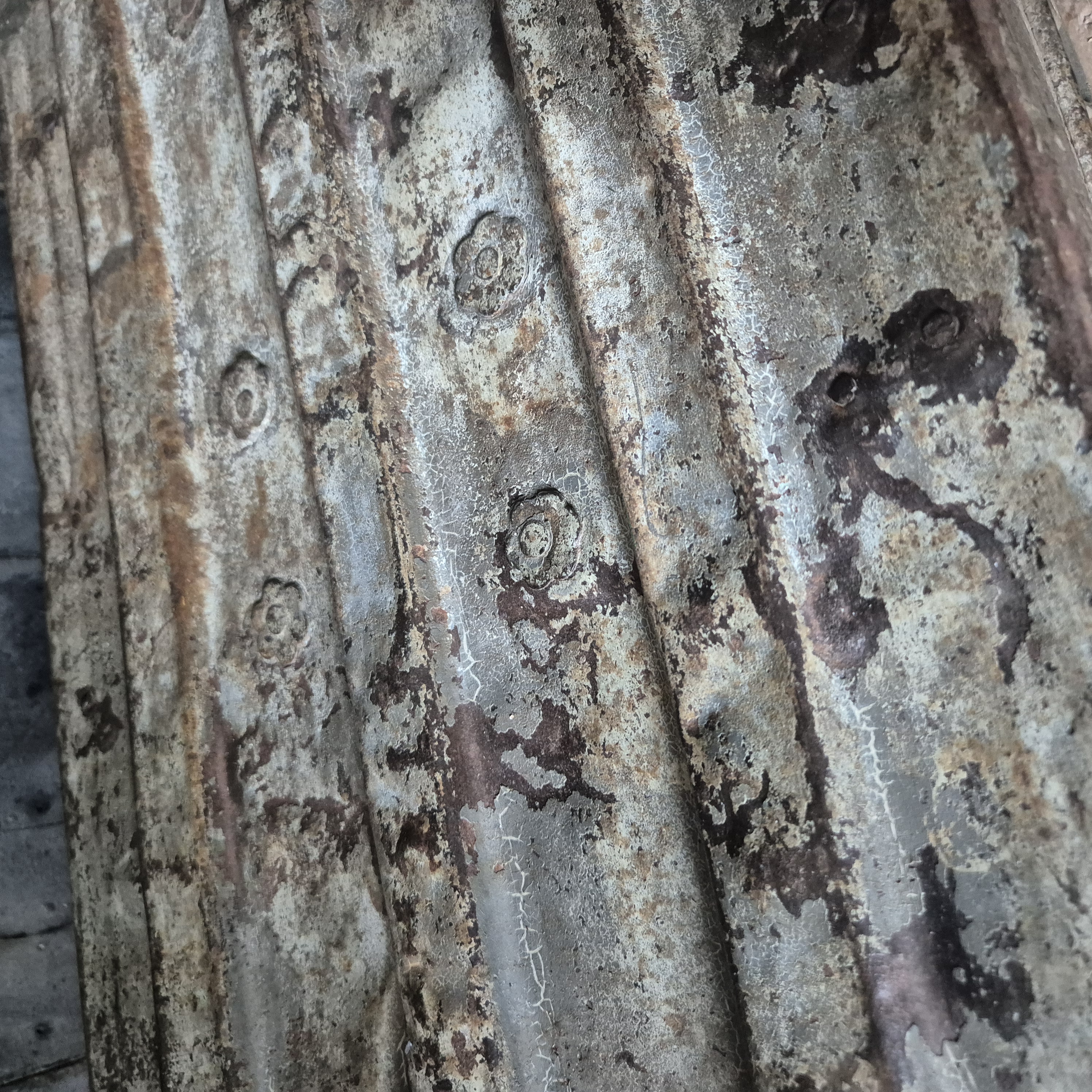 Metalen kist oud