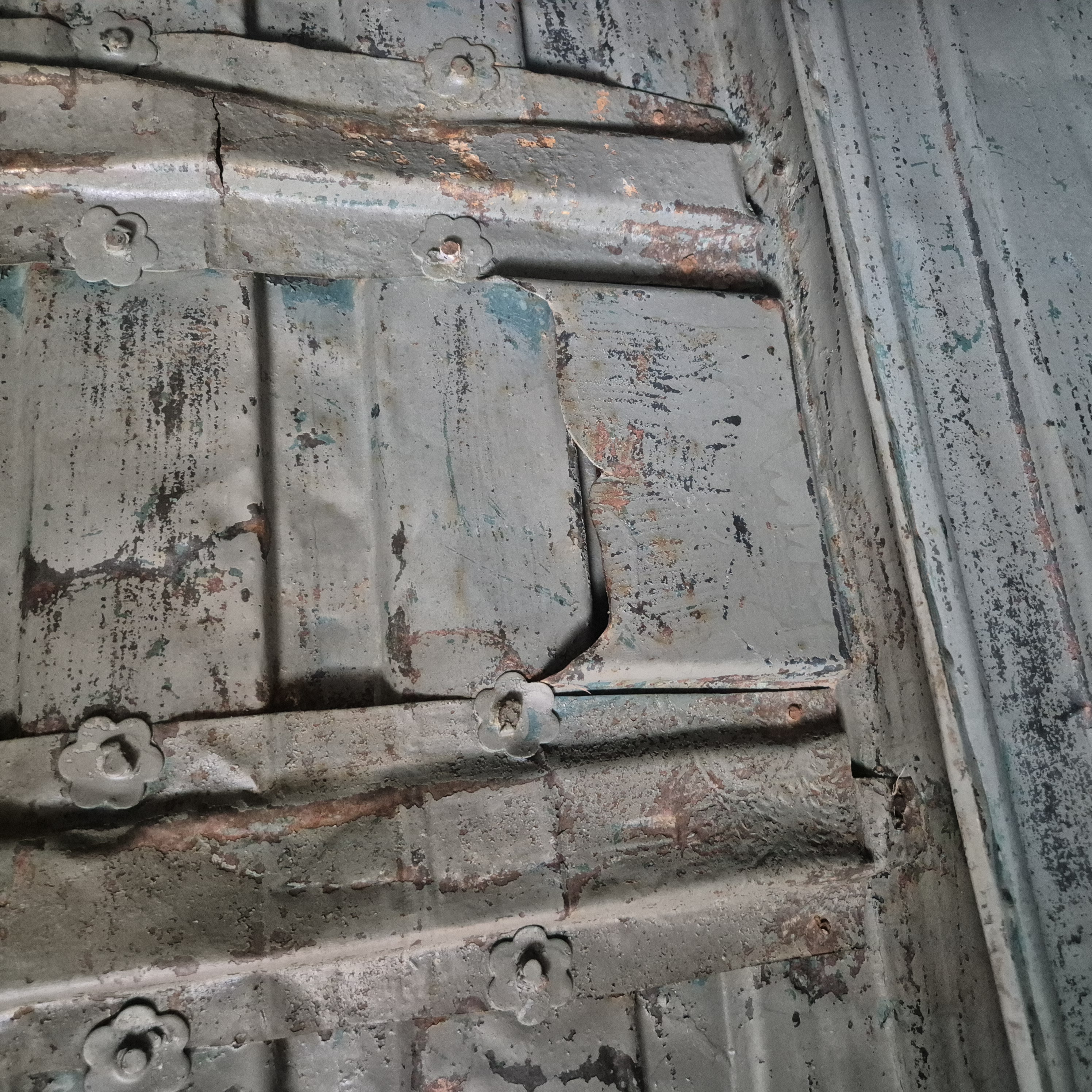 Metalen kist oud