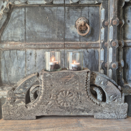 Houten ornament / kandelaar 2