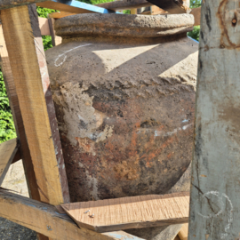Claypot India bruin & roest / kleipot XXL